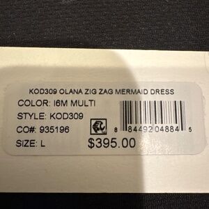 Milly Olana ZigZag Mermaid  Multi Colored Dress